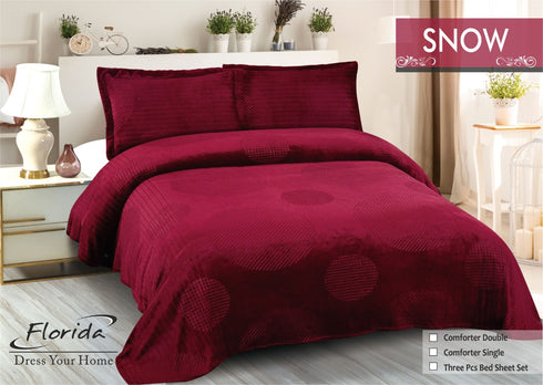 Snow King Size Warm Bedsheet for Winter by Florida